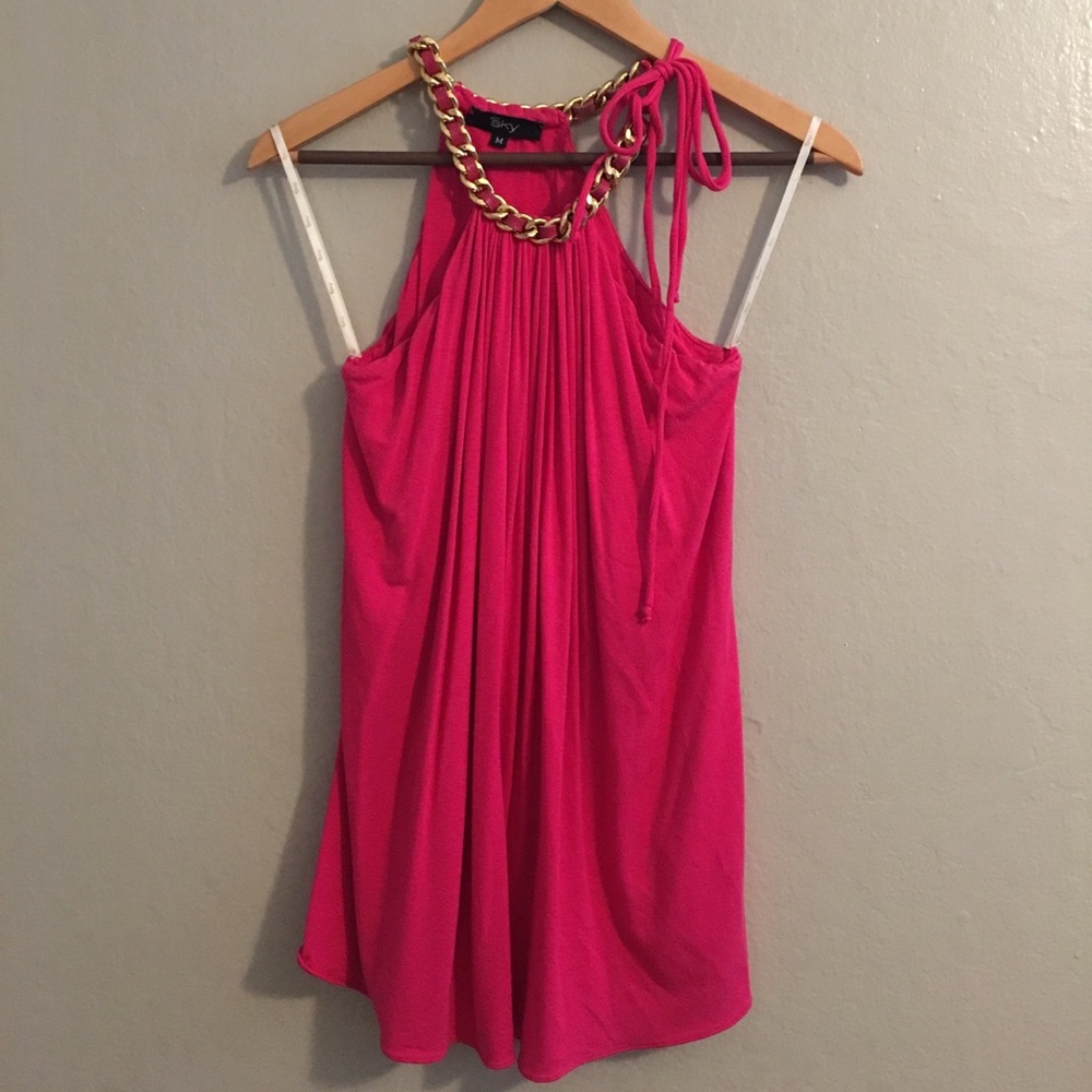 Pink & gold top